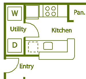 1 bed 1 bath H